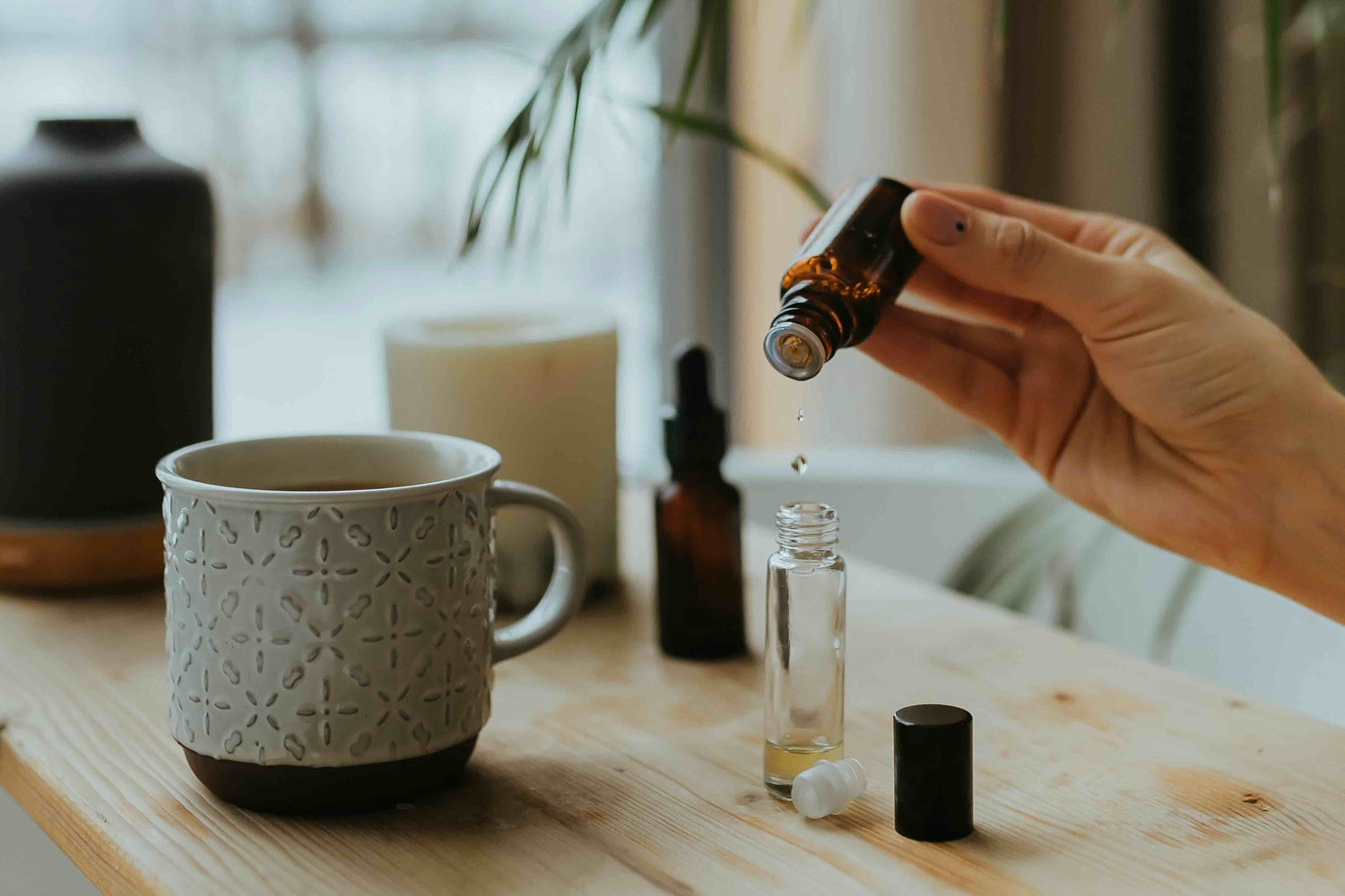 DIY wimperserum - olie in glazen container 