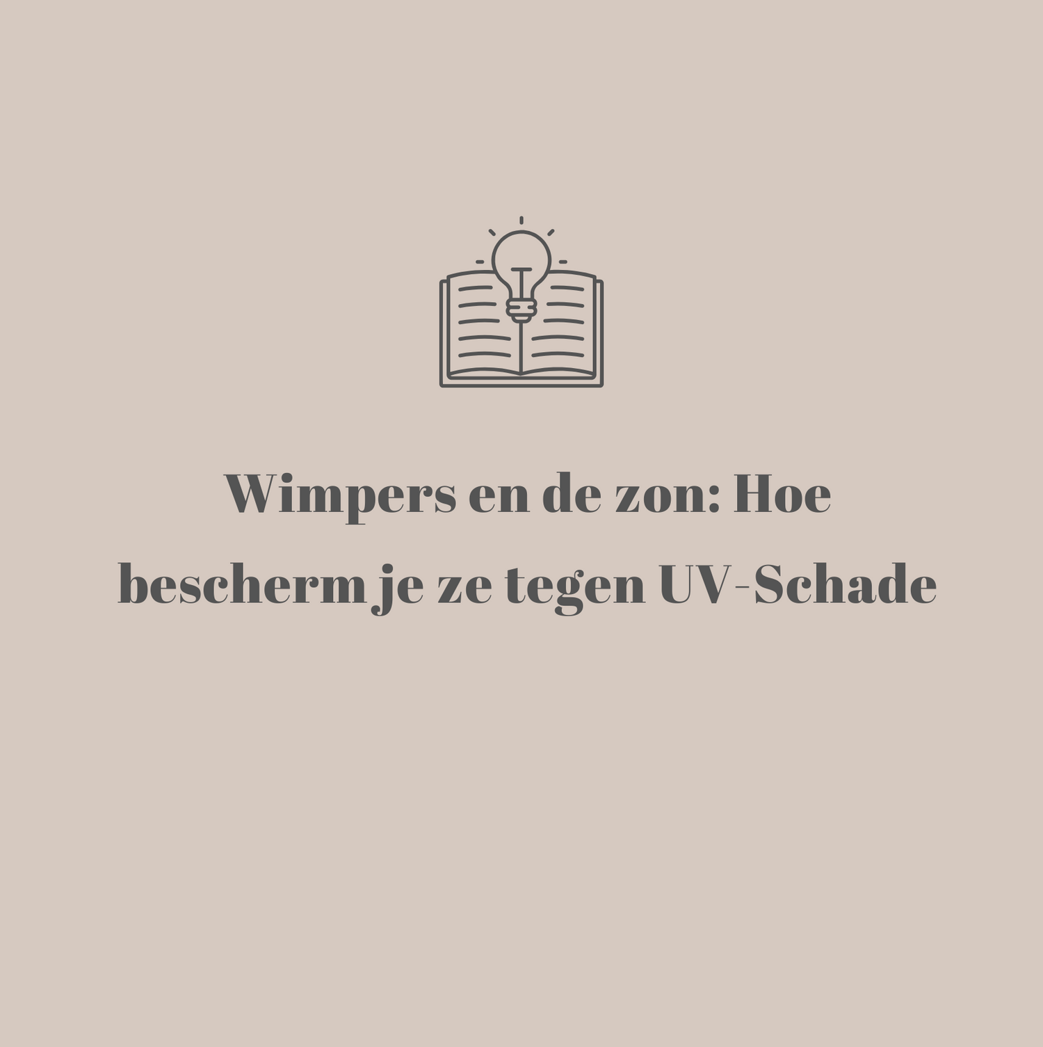 Wimpers en de zon