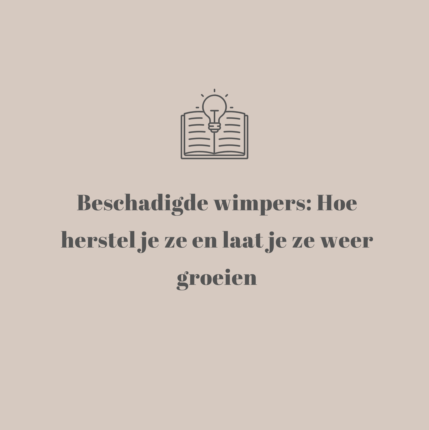 Beschadigde wimpers