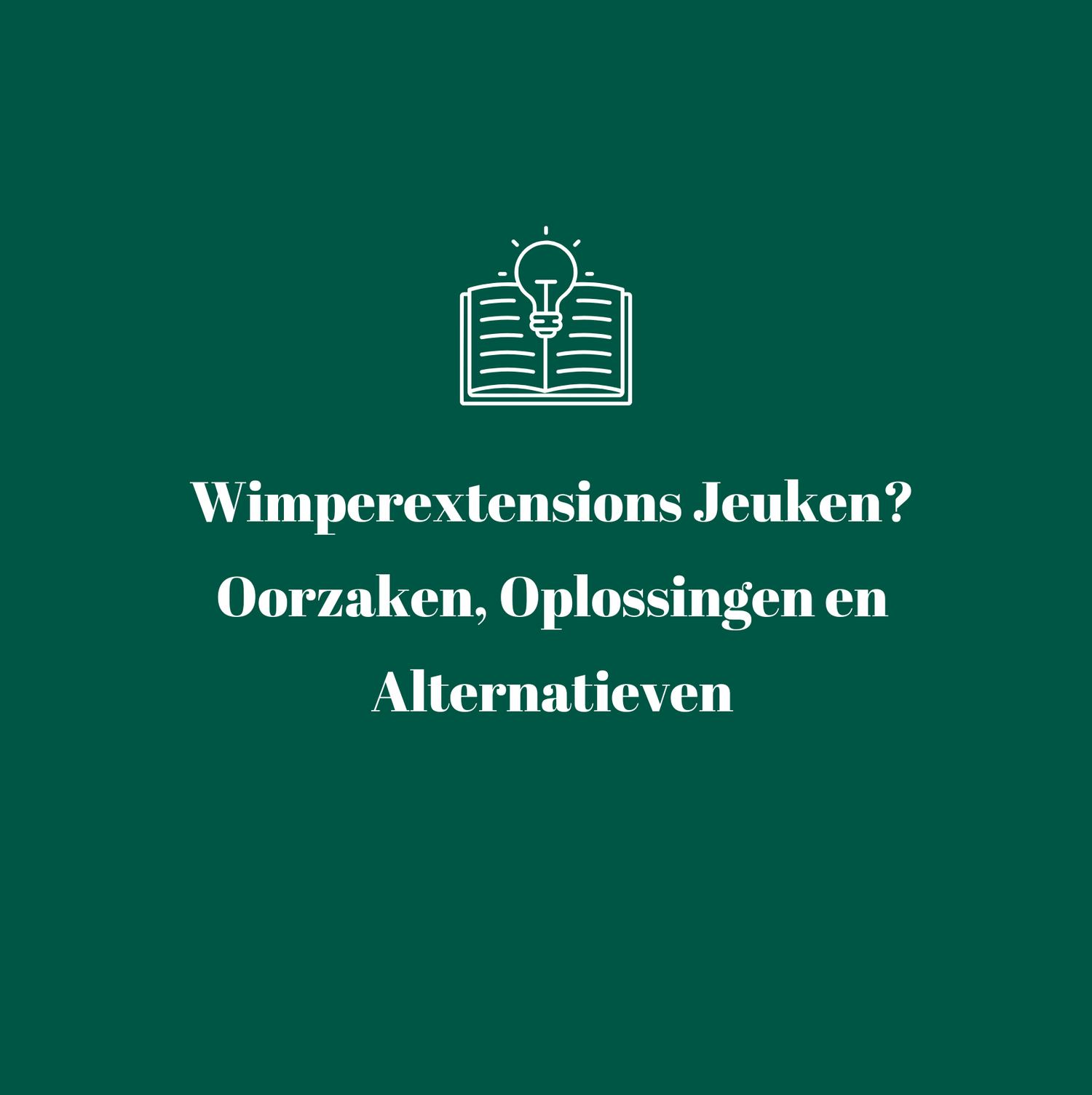 Wimperextensions jeuken