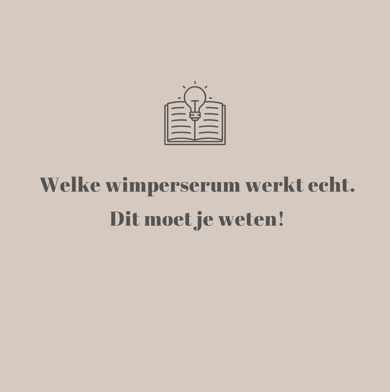 Welke wimperserum werkt echt