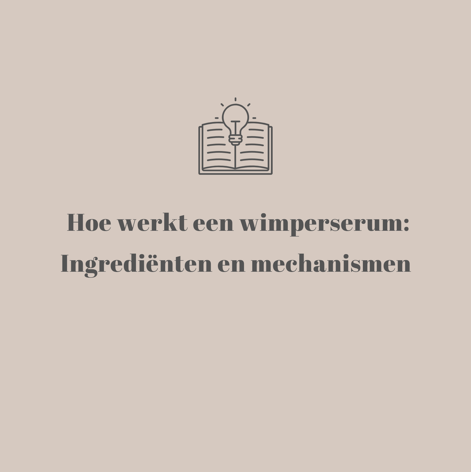 Hoe werkt een wimperserum