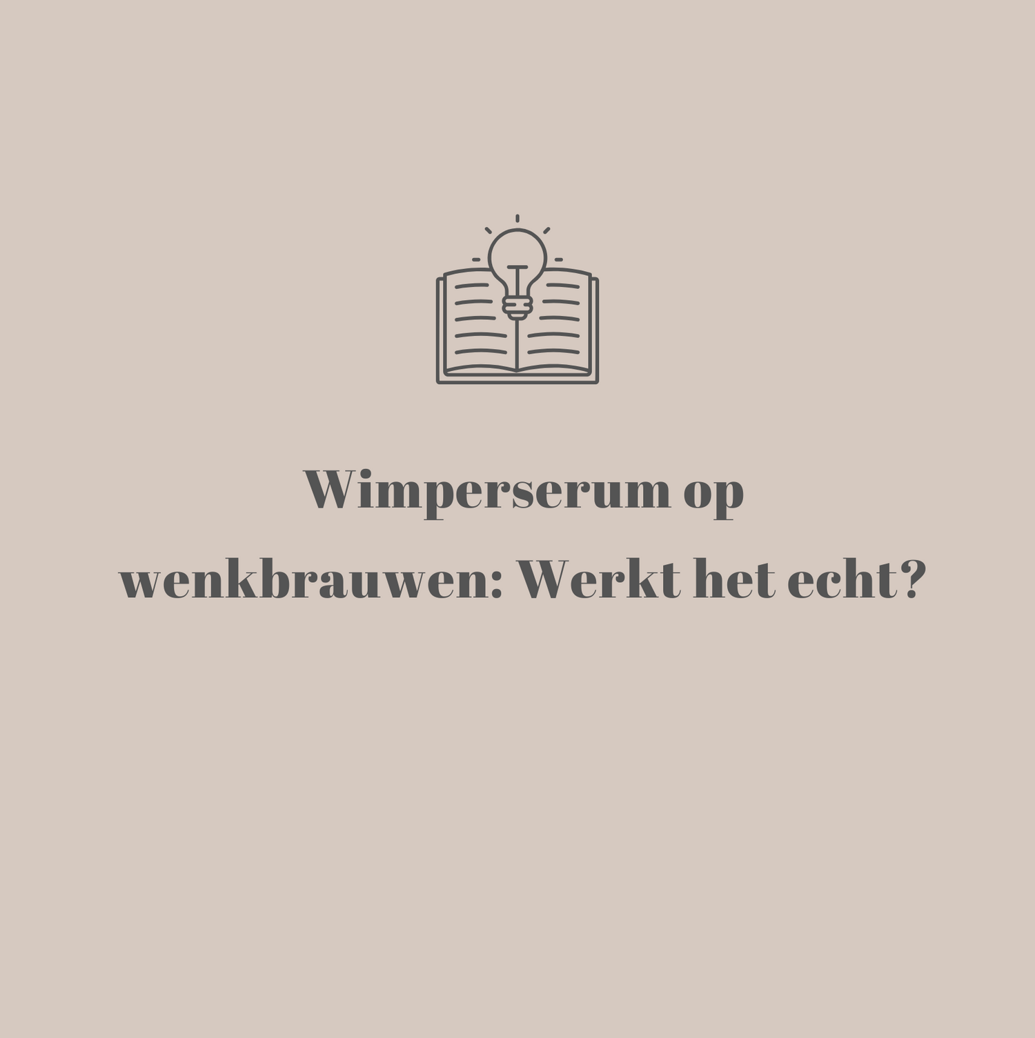 Wimperserum op wenkbrauwen