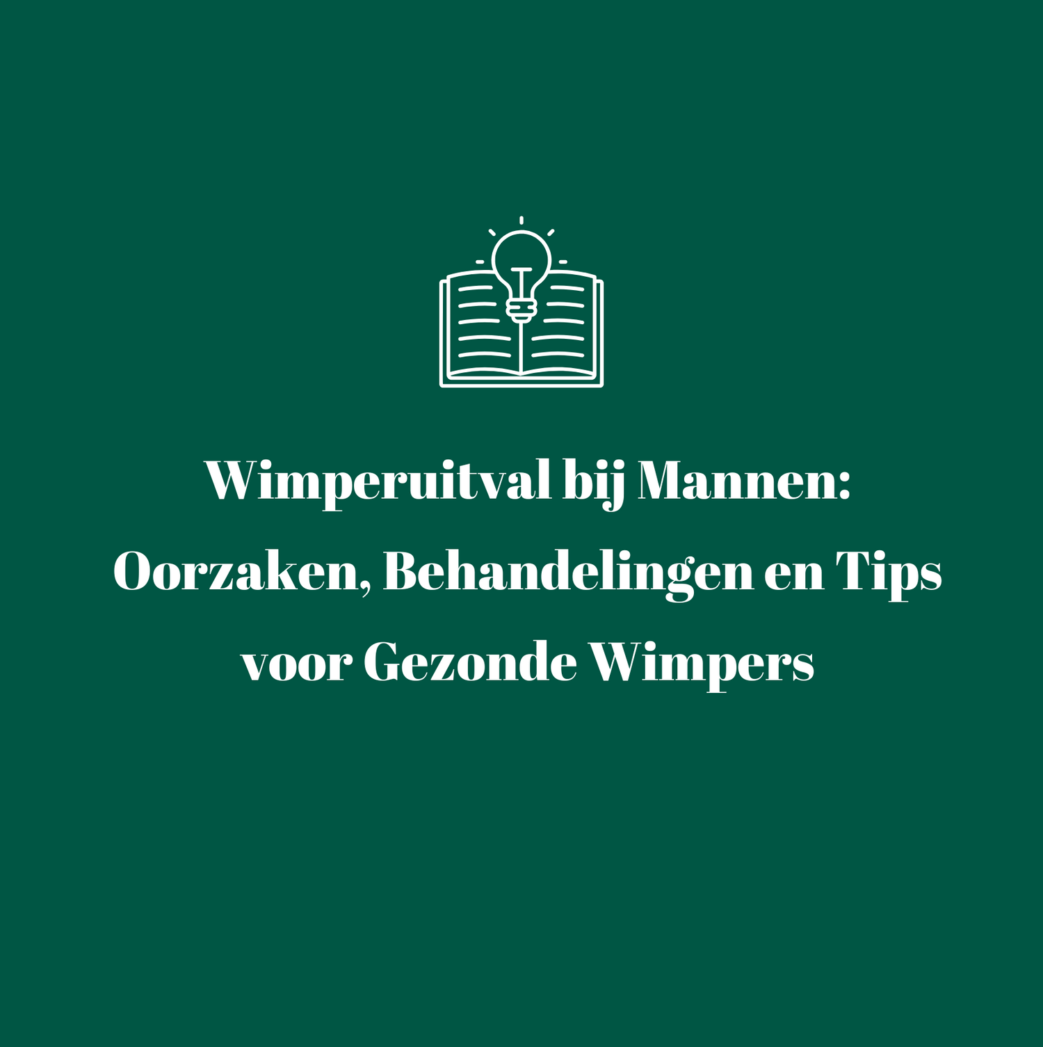 Wimperuitval bij mannen